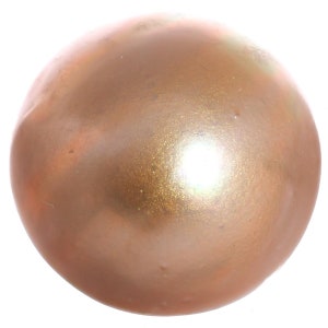 17mm Gold Mabe South Pacific Ocean Cultured Loose Aaa Jewelry-grade Half Pearl