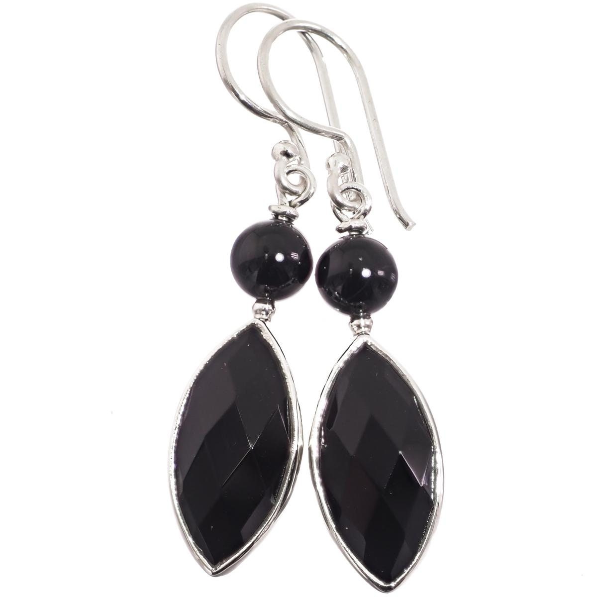 Orecchini Marcassite Con Sfera Di Onice Nero BRASS Workshop 24or37 - Foto 10