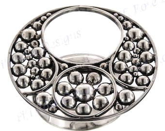 Granulation Filigree Bali Handmade Bali 925 Sterling Silver Ring