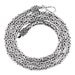 thumbnail image 2 of 4mm Byzantine Solid 925 Sterling Silver Necklace Chain – Screwcap Clasp – 16-30 Inch 2 of 6
