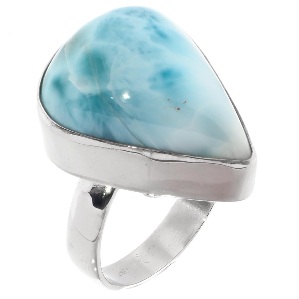 925 スターリングシルバー 純正ドミニカ共和国 ブルー ラリマー