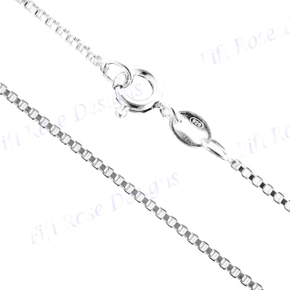 Box 1.6mm Wholesale1 3 6pc Lot Italian 925 Sterling Silver Chain