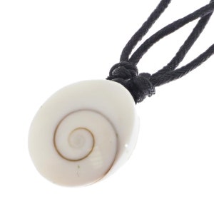 1&quot; Mystical Shiwa Eye On Black Cord Necklace