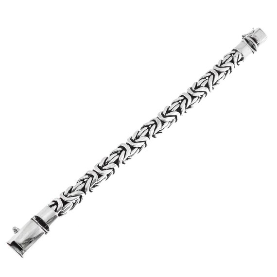 9mm Fat Brilliant Handmade Byzantine Solid 925 Sterling Silver