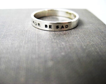 Do Not Lose Hope Nor Be Sad Ring | Personalized Ring Jewelry | Sterling Quran Quote 3:139 Comfort Support Ring Gift for Her