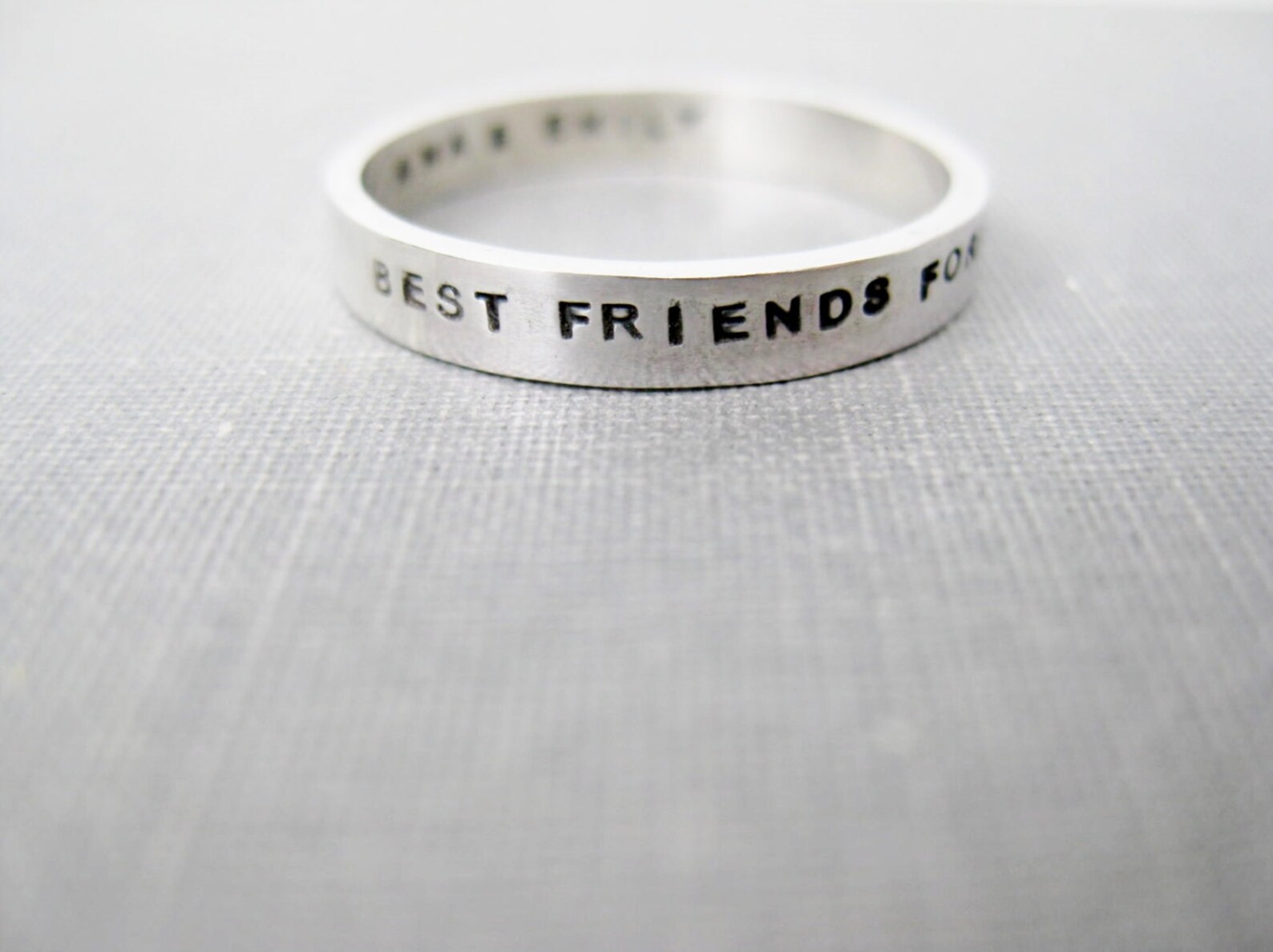 Quote Idea Personalized Ring Best Friends Ring BFF Ring Etsy
