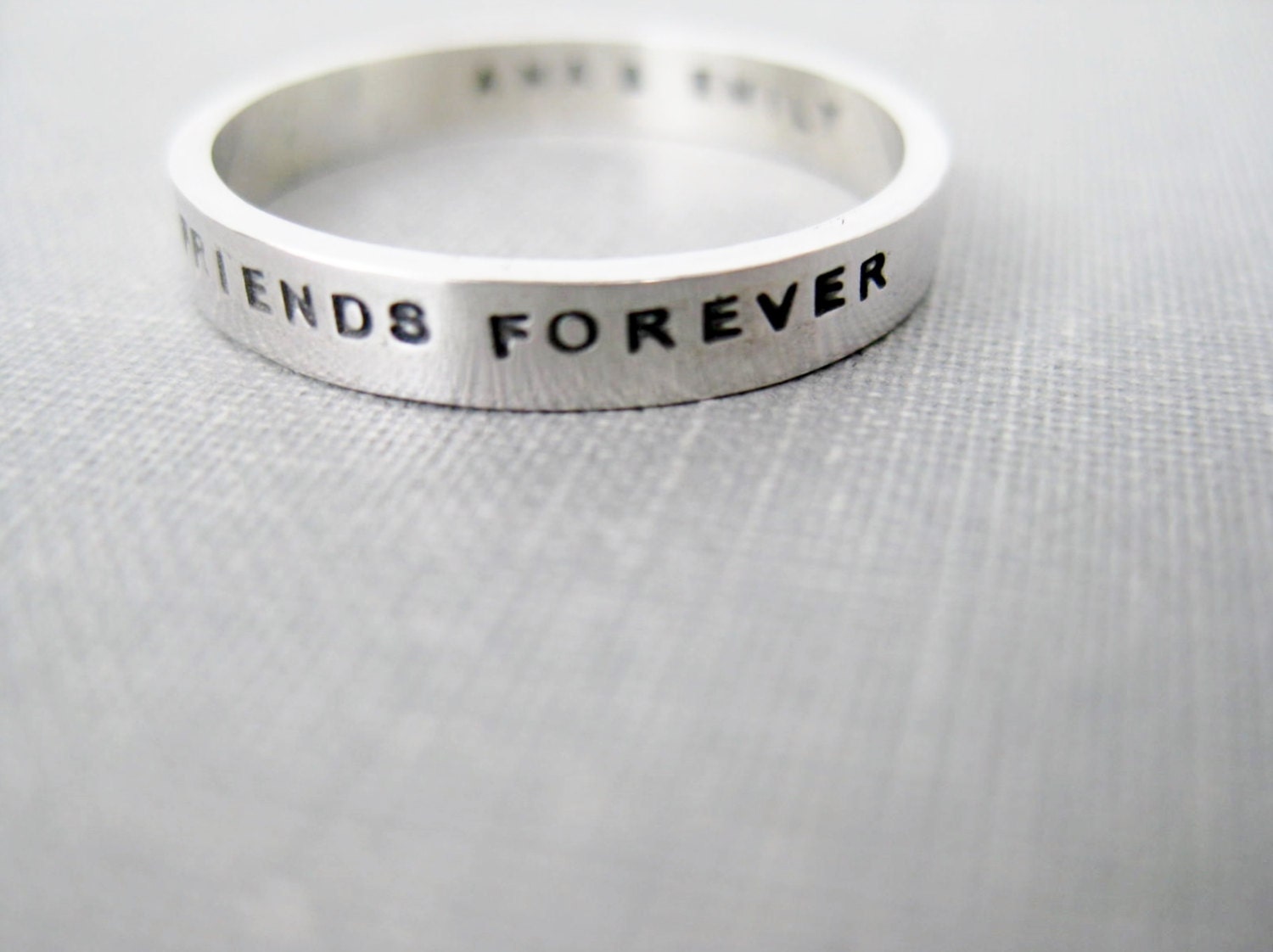 Quote Idea Personalized Ring Best Friends Ring BFF Ring Etsy