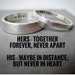 Personalized Couple Rings - Solid Sterling, His n Hers, Promise Rings, Wedding Rings, Anniversary Rings, Personalized, Stamped