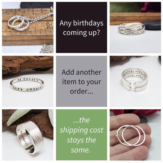 Couples Ring Set - Inside Quote “I Fucking Love You” - Etsy