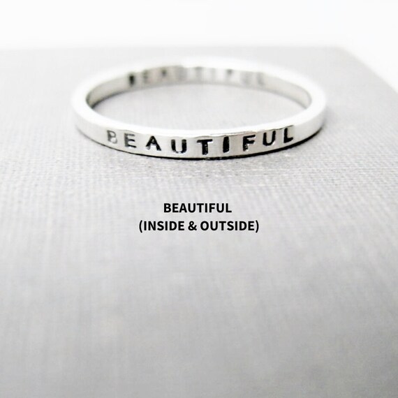 Ring stamped hotsell on outside