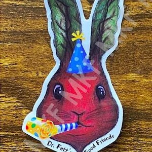 RABBEET_*Édition anniversaire*_Dr. Fett's Food Friends [Combinaison d'animaux faits main, jeux de mots sur la nourriture, nutrition amusante, oeuvres d'art fruits-légumes, cadeaux]