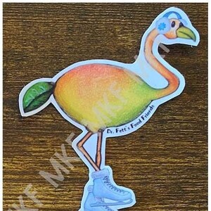 FLAMANGO_*Édition hivernale*_Dr. Fett's Food Friends [Combinaison d'animaux faits main, jeux de mots sur la nourriture, nutrition amusante, oeuvres d'art fruits-légumes, cadeaux]