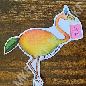 FLAMANGO_*Édition anniversaire*_Dr. Fett's Food Friends [Combinaison d'animaux faits main, jeux de mots, nutrition amusante, oeuvres d'art fruits-légumes, cadeau]