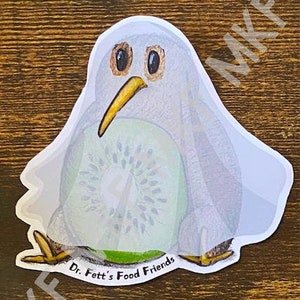 KIWI_*Édition Halloween*_Dr. Fett's Food Friends [Combinaison d'animaux faits main, jeux de mots sur la nourriture, nutrition amusante, oeuvres d'art fruits-légumes, cadeaux]