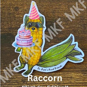 RACCORN_*Édition anniversaire*-Dr. Fett's Food Friends [Combinaison d'animaux faits main, jeux de mots sur la nourriture, nutrition amusante, oeuvres d'art fruits-légumes, cadeaux]
