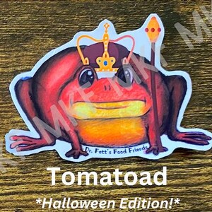 TOMATE_*Édition Halloween*_Dr. Fett's Food Friends [Combinaison d'animaux à manger faite main, Jeu de mots sur la nourriture, Nutrition amusante, Art fruits-légumes, Cadeaux]