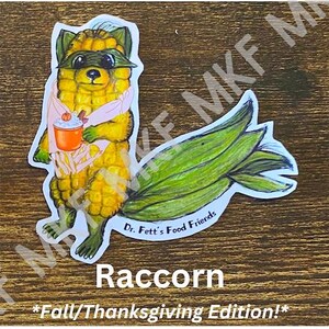 RACCORN_*Édition d'automne*-Dr. Fett's Food Friends [Combinaison d'animaux faits main, jeux de mots sur la nourriture, nutrition amusante, oeuvres d'art fruits-légumes, cadeaux]