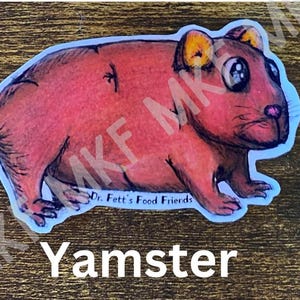 YAMSTER_Dr. Fett's Food Friends [associations artistiques faites main avec des animaux, jeux de mots sur la nourriture, nutrition amusante, oeuvres d'art fruits-légumes, cadeaux nutrition]