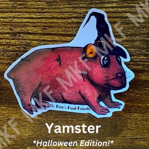 YAMSTER_*Édition Halloween*_Dr. Fett's Food Friends [Combinaison d'animaux faits main, jeux de mots sur la nourriture, nutrition amusante, oeuvres d'art fruits-légumes, cadeaux]