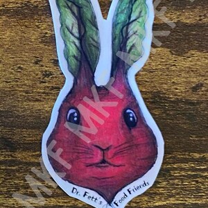 RABBEET_Dr. Fett's Food Friends [associations artistiques faites main avec des animaux, jeux de mots sur la nourriture, nutrition amusante, oeuvres d'art fruits-légumes, cadeaux nutrition]