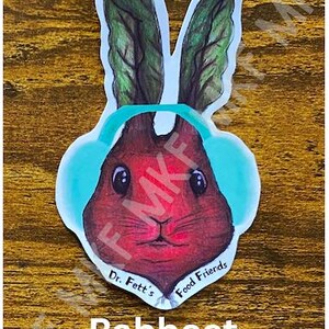 RABBEET_*Édition hivernale*_Dr. Fett's Food Friends [Combinaison d'animaux faits main, jeux de mots sur la nourriture, nutrition amusante, oeuvres d'art fruits-légumes, cadeaux]
