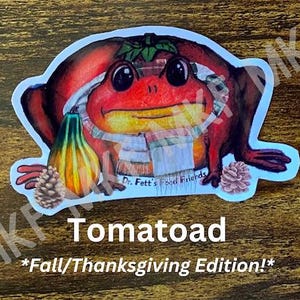 TOMATE_*Édition d'automne*_Dr. Fett's Food Friends [associations artistiques faites main avec des animaux, jeux de mots sur la nourriture, nutrition amusante, oeuvres d'art fruits-légumes, cadeaux]
