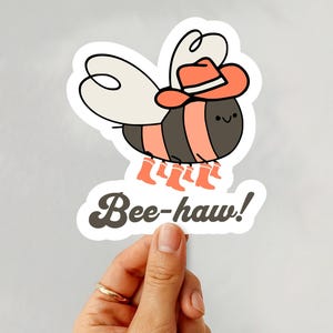Bee Haw, Beekeeping Gift, Beeshirt, Bumblebee Sticker