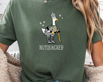 Julgåsskjorta, Nötkväkare, God Goosemas, rolig julhelgskjorta, fånig gåsjul