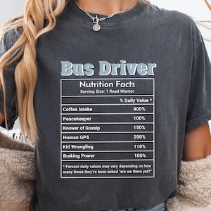 Funny Bus Driver Shirt, Comfort Colors Bus Driver Shirt, Bus Driver Appreciation Gift, School Bus Driver Gift, School Bus