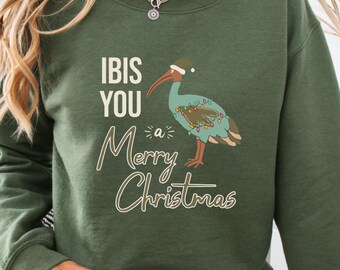 Ibis you a Merry Christmas, Australian Ibis Funny Shirt, Aussie Christmas