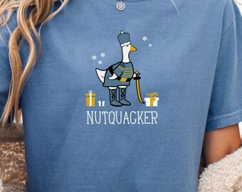 Julgåsskjorta, Nötkväkarskjorta, God Goosemas, rolig julhelgskjorta, fånig gåsjul