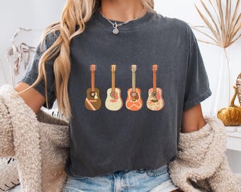 Comfort Colors Gitarre T-Shirt: Musik-Liebhaber-Geschenk