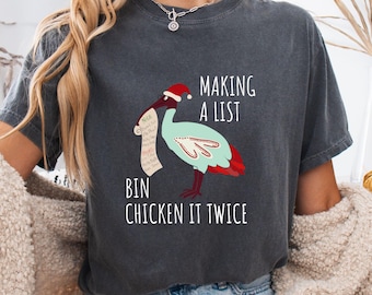 Bin Chicken Christmas, Australian Ibis Funny Shirt, Aussie Christmas