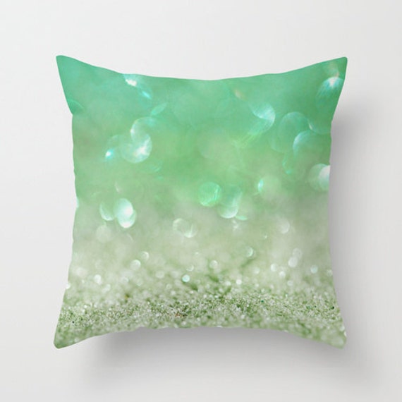 Items similar to Mint Green Pillow Cover abstract living room pillow