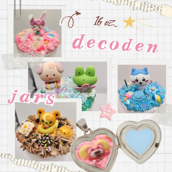 16oz Plastic Decoden Storage Jar