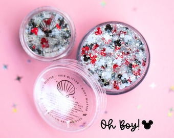 Body Glitter: Oh Boy! with Mouse shaped glitter
