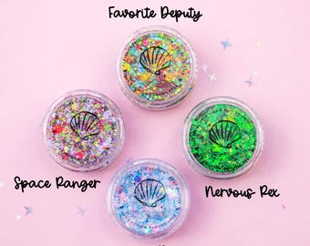 Glitter Facial & Body Creme: Andy&#39;s Room Collection (set of 4 glitters)