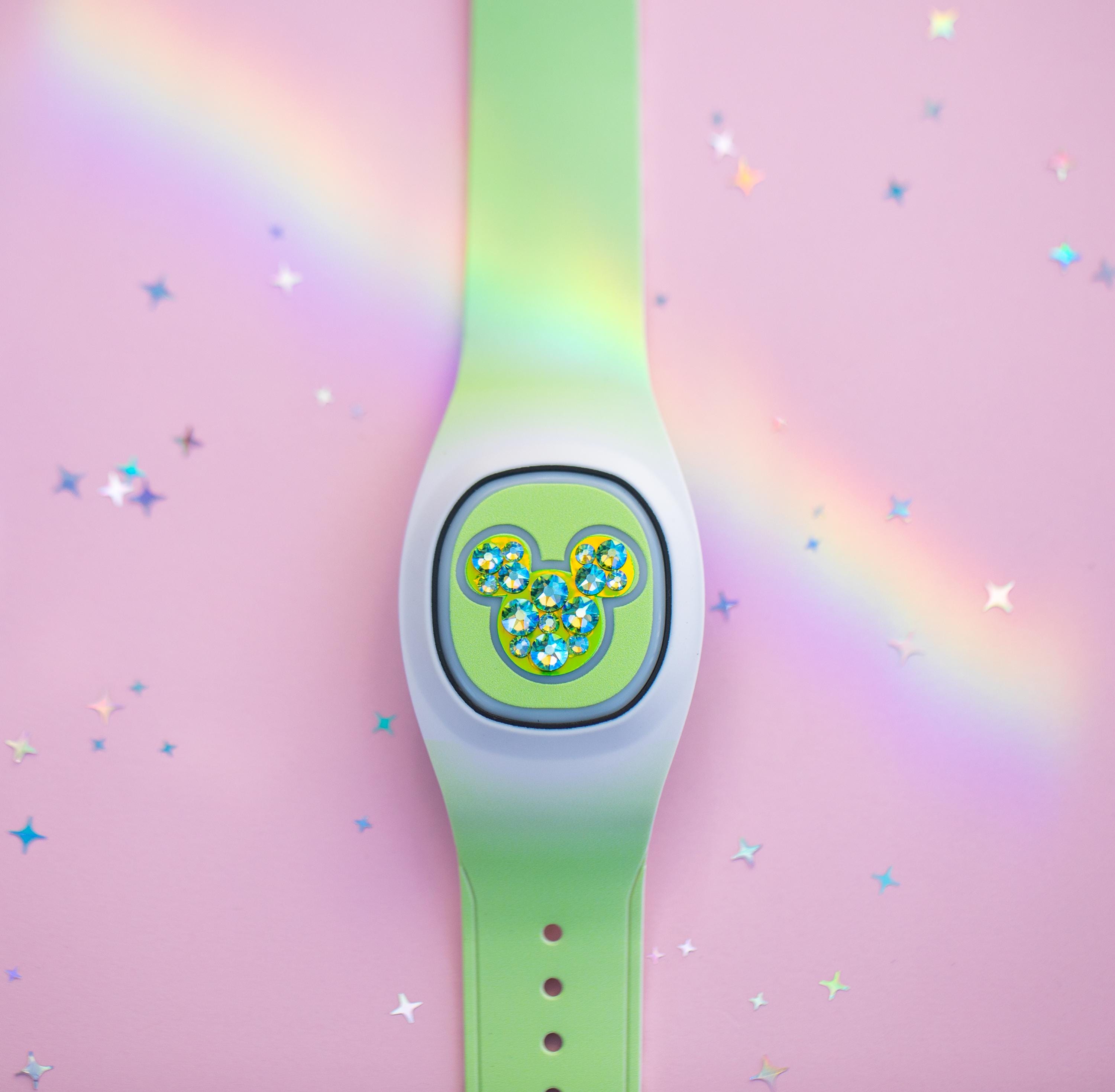 For the "Tink Green", "Animal Print" and "Orange" Band sizes! - Crystal Magic Band + Decal - Select Color
