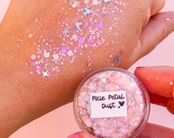 Body Glitter: Pixie Petal Dust with Mouse shaped glitter