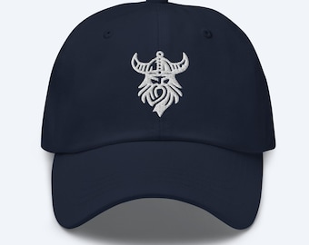 Embroidered Viking Hat – Iceland-Inspired Norse Warrior Dad Cap