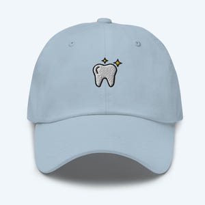 Tooth Dad Hat – Minimalist Embroidered Cap, Cute Gift for Dentist, Dental Graduation Gift, Dentistry Hat, Oral Care Adjustable Baseball Cap