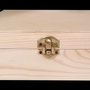 Square Plywood Box 20x20x6.5cm Gifts Engraving