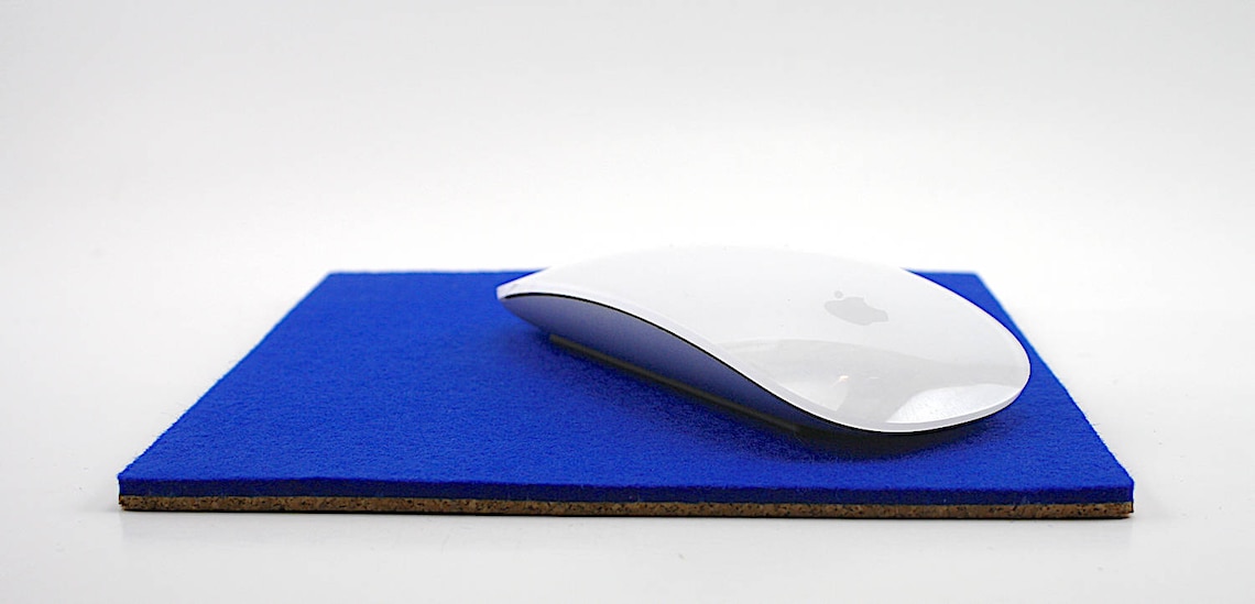 6 Inch Square Wool Felt Mouse Pad 3mm Thick Modern Mousepad Etsy