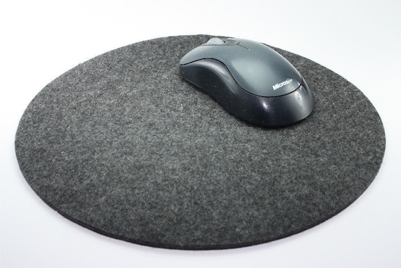 Large Round Computer Mouse Pad Mat Wool Felt Mousepad