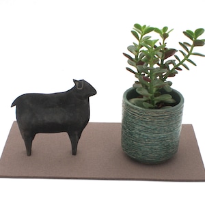 14 1/4" x 7 3/4" Rectangular Wool Felt Pad 5mm Thick