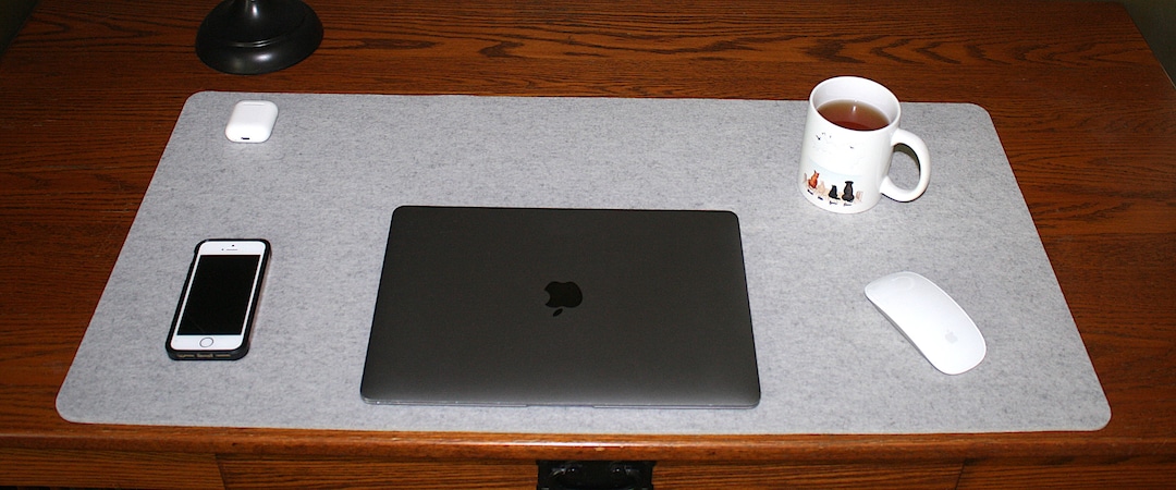Merino Wool Felt Desk Pad: 16x32 Inch, 5mm Thick - Etsy
