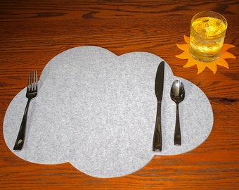 5mm Thick Cloud Merino Wool Felt Placemats