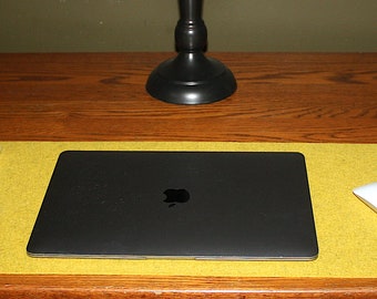 11 Inch x 26 Inch x 3mm Thick Merino Wool Felt Desk and Laptop Pads