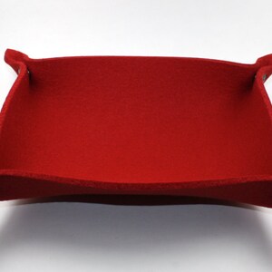 8 3/4 Inch x 6 1/8 Inch Wool Felt Valet Tray image 6