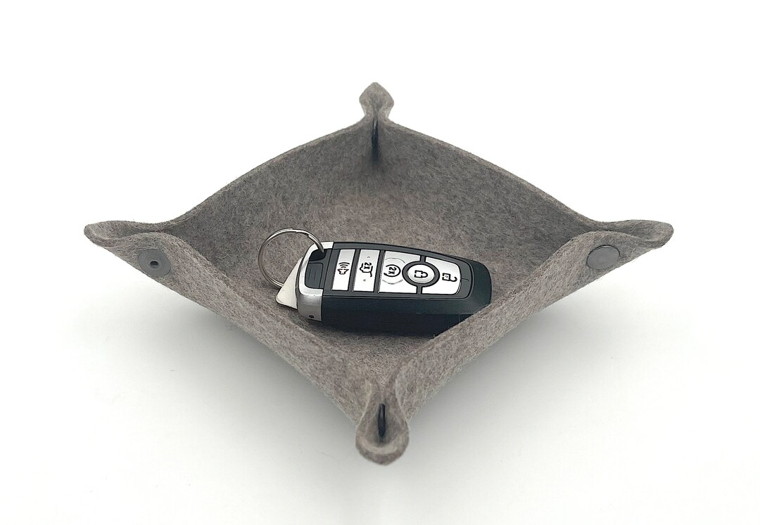 Merino Wool Felt Travel Valet Tray Collapsible Traveller Gift Etsy